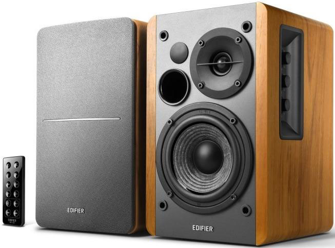 [6923520265527] 6923520265527 Edifier R1280DB - 2.0 Lifestyle Bookshelf Bluetooth Studio Speakers Brown - 3.5mm AUX/RCA/BT/Optical/Coaxial Connection/Wireless Remote
