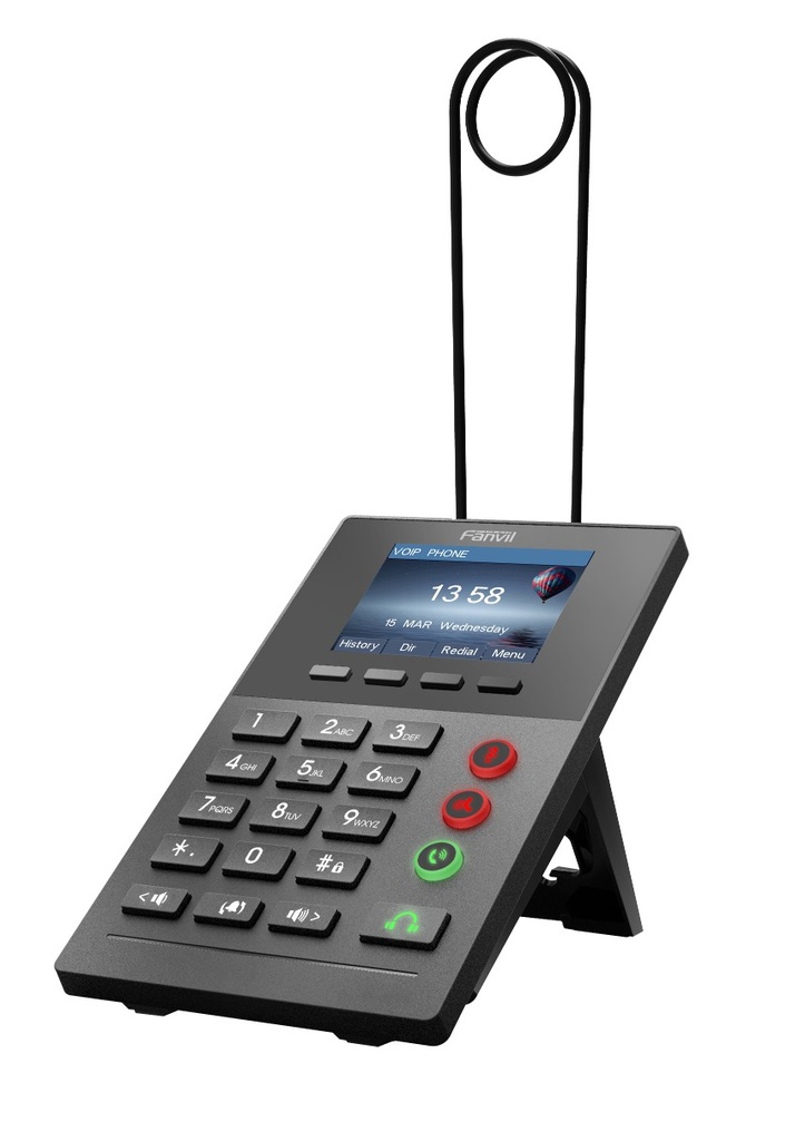 [IPF-X2P] IPF-X2P Fanvil X2P Call Center IP Phone - 2.4" Colour Screen, 2 Lines, No DSS Buttons, 2x RJ9 Headset Ports (1 For Monitoring), Dual 10/100 NIC