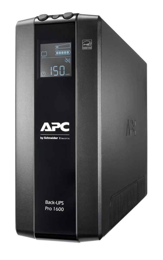 [731304346913] 731304346913 APC Back-UPS Pro 1600VA/960W Line Interactive UPS, Tower, 230V/10A Input, 8x IEC C13 Outlets, Lead Acid Battery, LCD, AVR