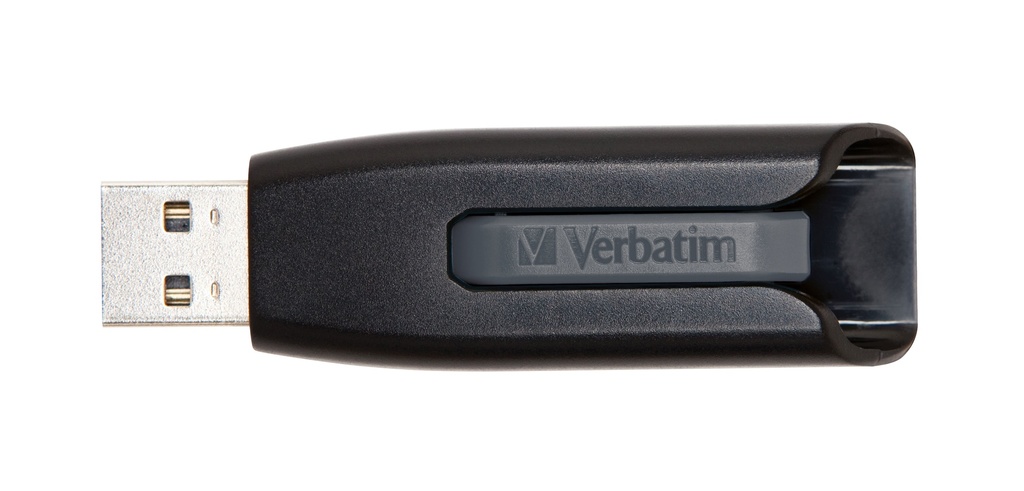 [23942491729] 23942491729 Verbatim 16GB V3 USB3.0 Grey Store'n'Go V3; Retractable USB Storage Drive Memory Stick (LS)