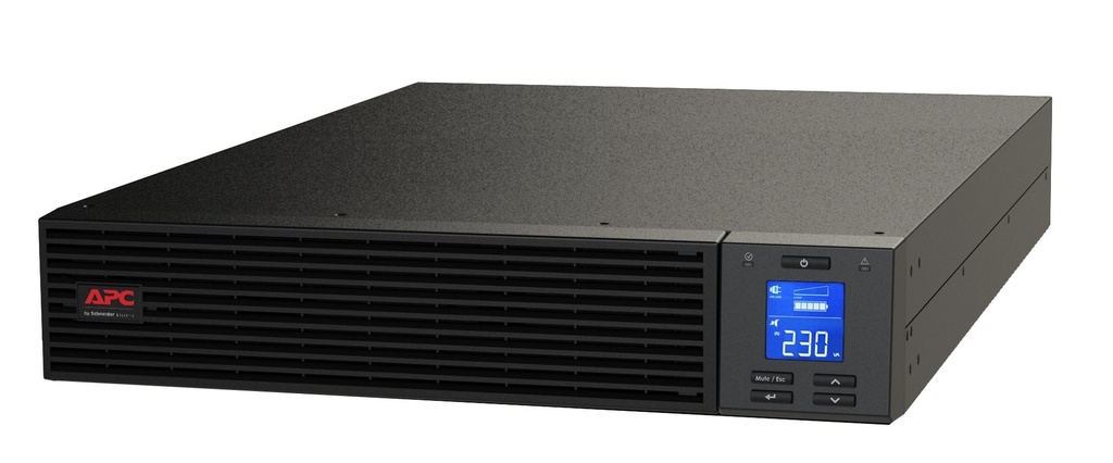 [SRV1KRIRK] SRV1KRIRK APC Easy UPS 1000VA/800W Online UPS, 2U Rackmount, 230V/10A Input, 3x IEC C13 Outlets, Lead Acid Battery, W/ Rail Kit