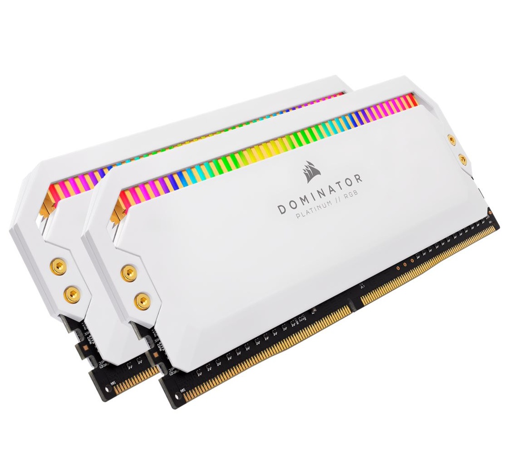 [840006625315] 840006625315 Corsair Dominator Platinum RGB 16GB (2x8GB) DDR4 3200MHz C16 1.35V UDIMM XMP 2.0 White Heatspreaders Desktop PC Gaming Memory