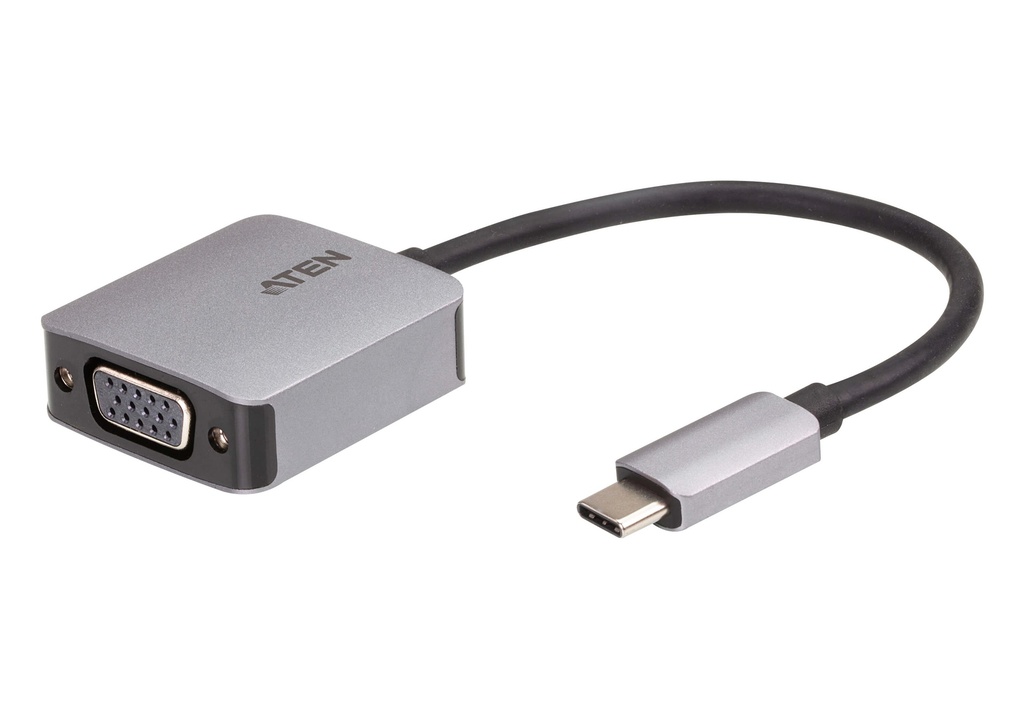 [4710469340000] 4710469340000 Aten USB-C to VGA Adapter, aluminium housing
