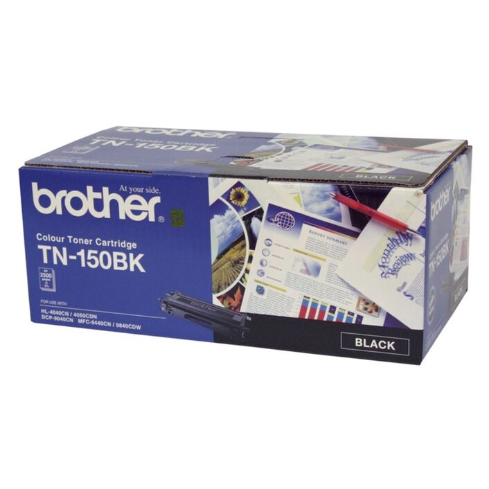 [COB-TN-150BK] COB-TN-150BK TN-150BK COLOUR LASER TONER - STANDARD BLACK TONER CARTRIDGE TO SUIT HL-4040CN/4050CDN, DCP-9040CN/9042CDN, MFC-9440CN/9450CDN/9840CDW - 2500 pp.