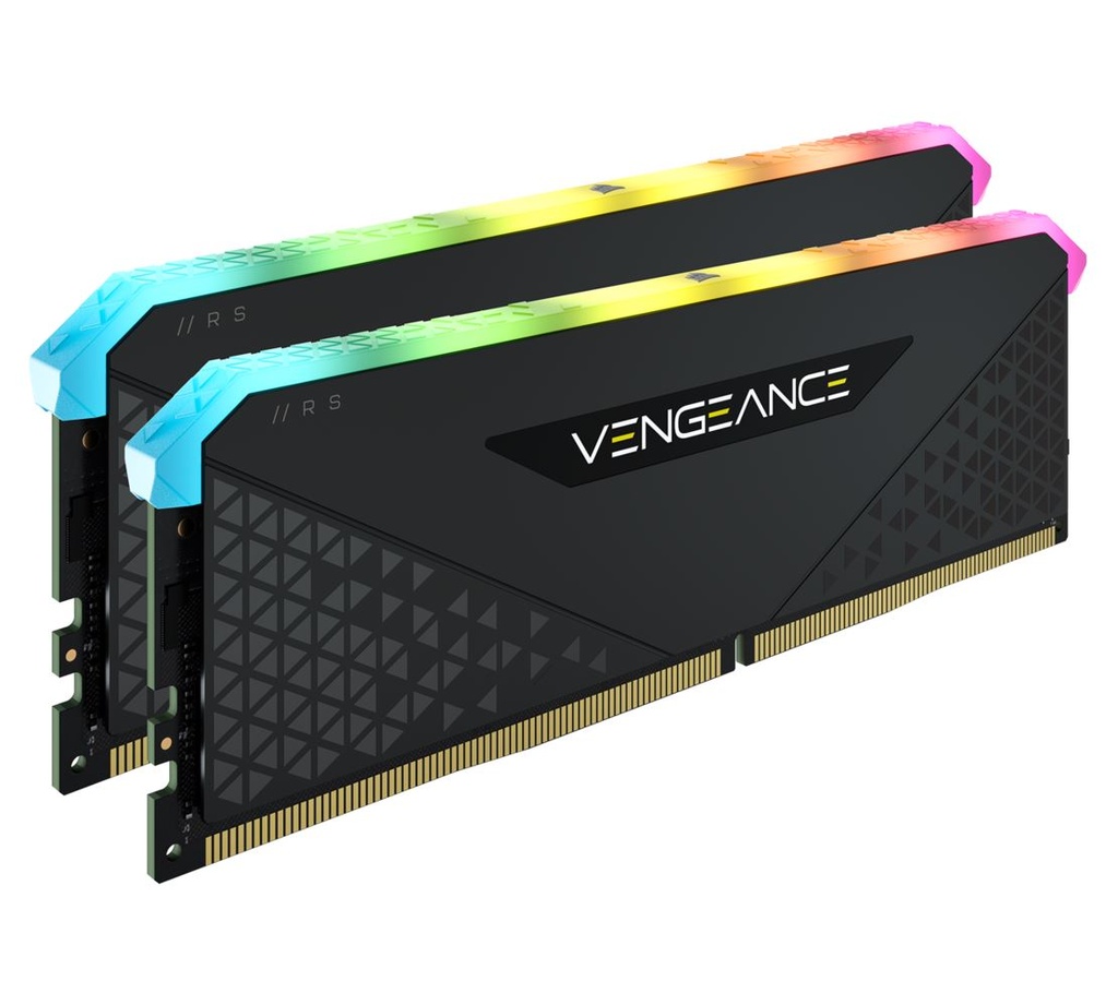 [840006649007] 840006649007 Corsair Vengeance RGB RS 16GB (2x8GB) DDR4 3200MHz C16 16-20-20-38 Black Heatspreader Desktop Gaming Memory