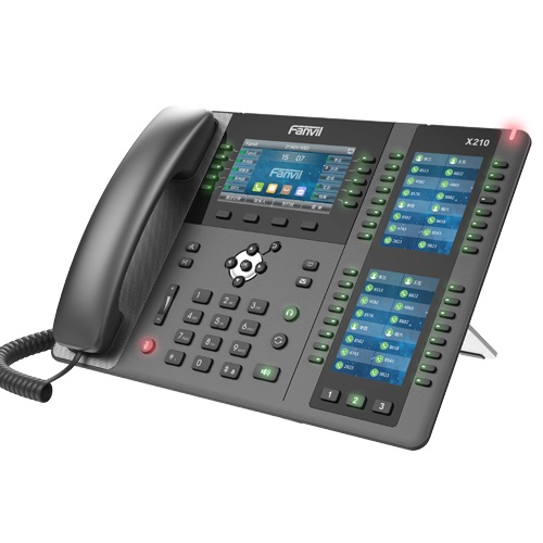 [IPF-X210] Fanvil X210 Enterprise IP Phone - 4.3" (Video) Colour Screen, 20 Lines, 106 x DSS Buttons, Dual Gigabit NIC, Bluetooth, *SBC Ready