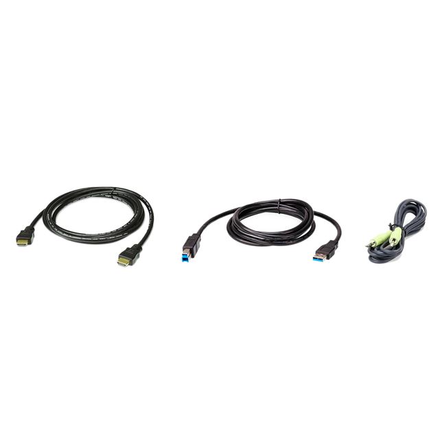 [KVA-2L-7D02UHX3] KVA-2L-7D02UHX3 Aten 2L-7D02UHX3 KVM Cable 1.8m with HDMI, USB  Audio to HDMI, USB  Audio