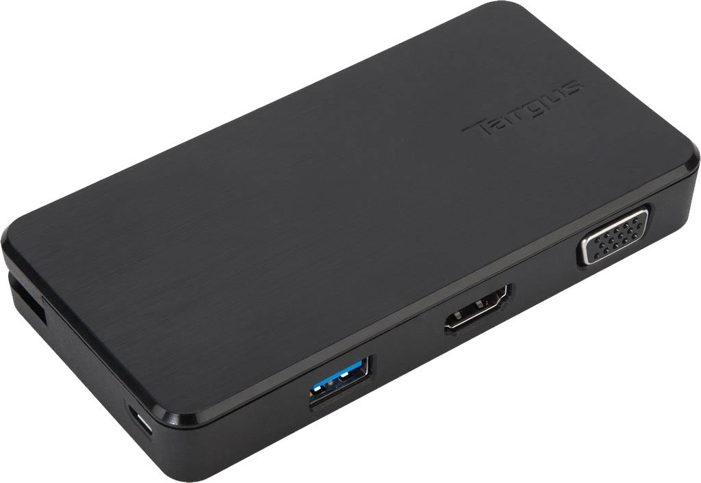 [92636325305] 92636325305 Targus USB 3.0  USB-C Dual Travel Dock Connects 2 monitors, 1x HDMI 1x VGA, Supports Projectors and HDTVs, PCs, Macs, and Android Devices