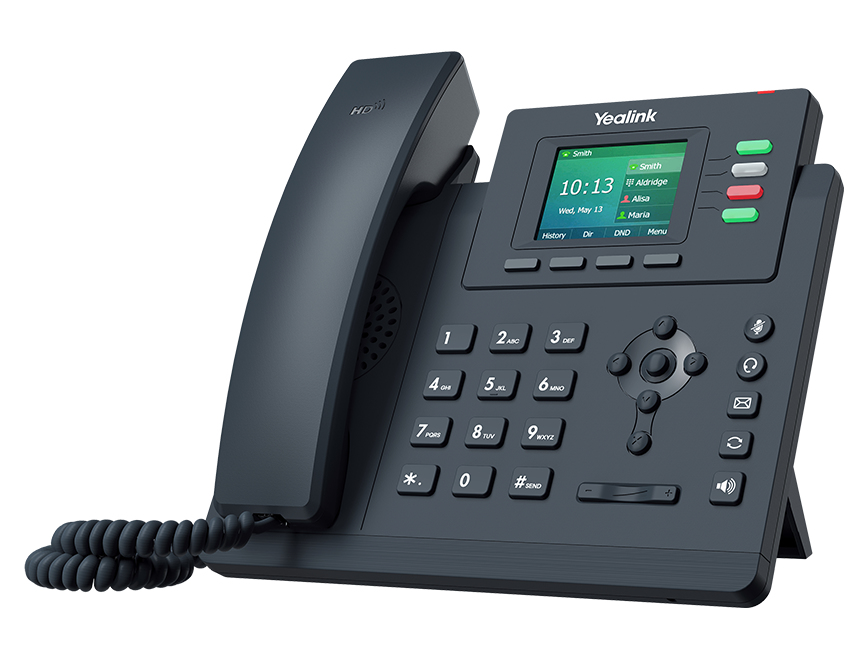 [6938818305755] 6938818305755 Yealink T33G 4 Line IP phone Entry-level, 320x240 Colour Display, Dual Gigabit Ports, PoE, HD Voice Quality, No Power Adapter included, Zoom, HD Voice