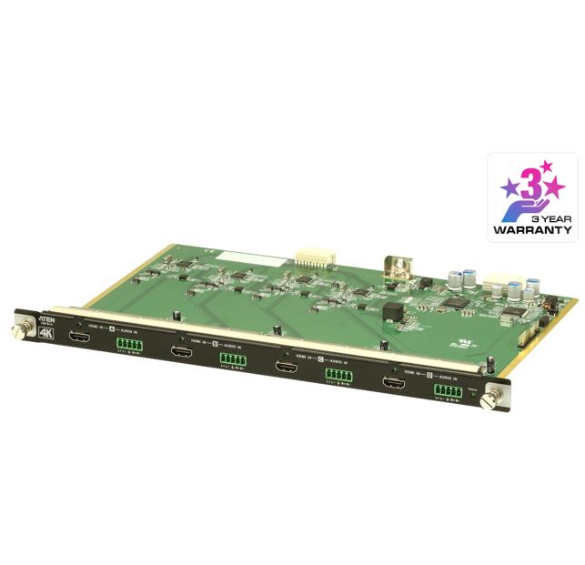 [KVA-VM7814] KVA-VM7814 Aten VM7814 4 Port HDMI 4K Input Board for VM1600A/VM3200, Superior video quality, Audi-enabled, stereo audio can be embeded, Cable Quality Tester