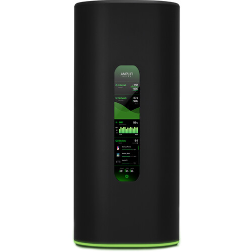 [810010072559] 810010072559 Ubiquiti Amplifi Alien Mesh Router - Wi-Fi 6 - 4x Gigabit Ethernet Ports on Router, Touch Screen Display,  5 GHz 8x8 WiFi 6 Radio, 2Yr Warr