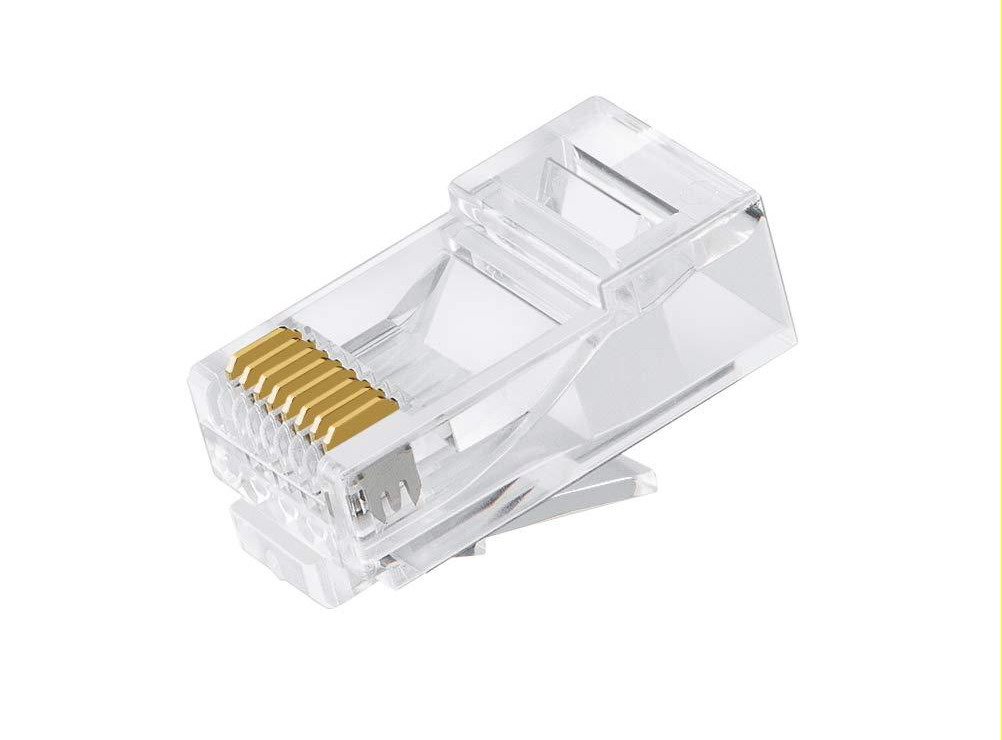 [9320422519753] 9320422519753 Astrotek CAT6 UTP -RJ45 Connector 8P8C Network Plug 3 Prong Blade 3U"  Gold plating (50pcs/bag)
