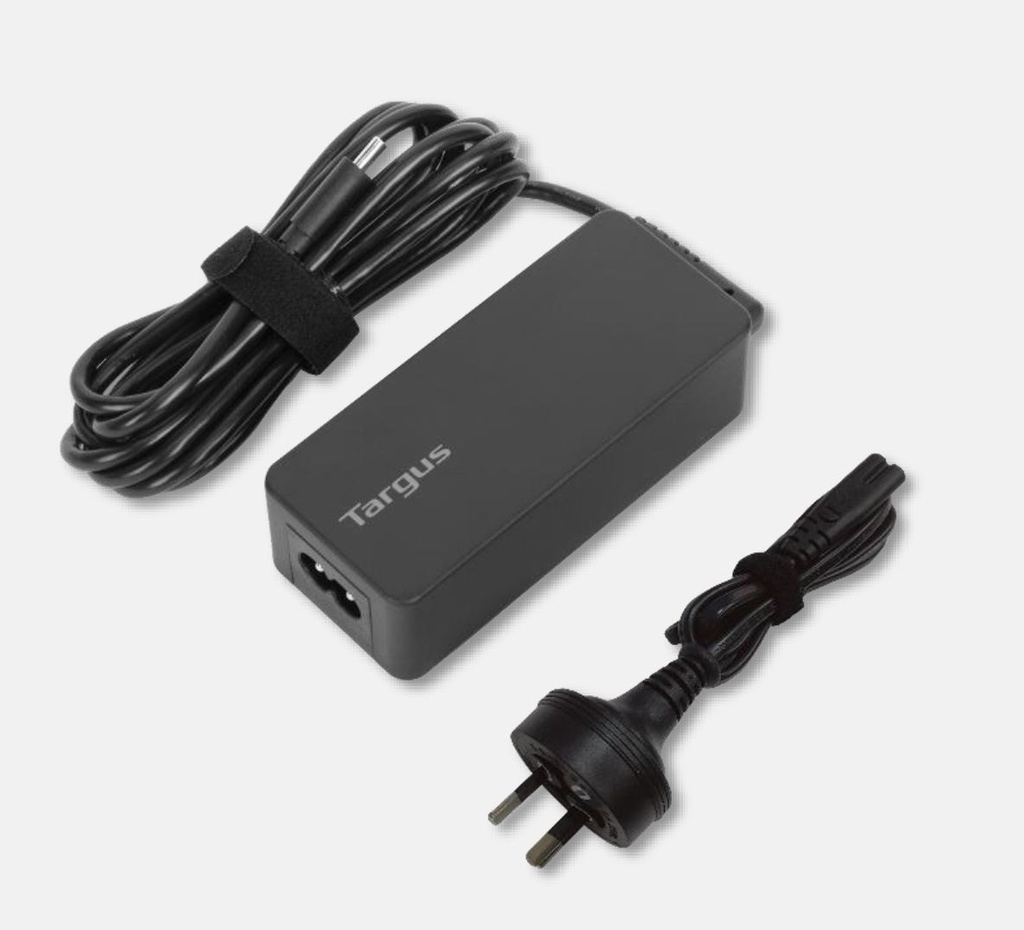[92636348281] Targus 65W USB-C Charger Power Delivery Charge USB-C Laptop Tablet Mobile Phone Built-in Power Supply Protection 1.8M Cable 2yrs wty