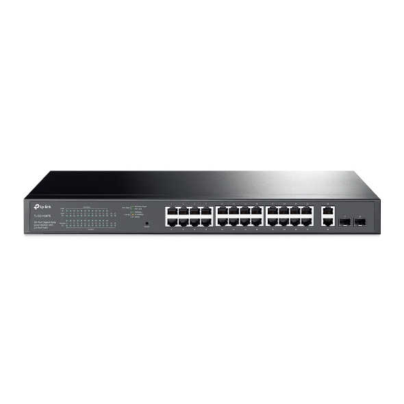 [6935364072209] TP-Link TL-SG1428PE 28-Port Gigabit Easy Smart Switch with 24-Port PoE+ 32xVLAN 56Gbps Switching Capacity Rack Mountable