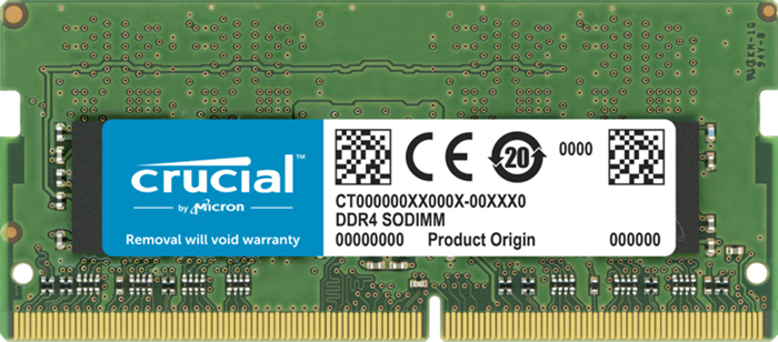 [649528822499] 649528822499 Crucial 32GB (1x32GB) DDR4 SODIMM 3200MHz CL22 1.2V Dual Ranked Notebook Laptop Memory RAM