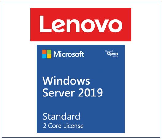 [889488478644] LENOVO Windows Server 2019 Standard Additional License (2 core) (No Media/Key) (Reseller POS Only) ST50 / ST250 / SR250 / ST550 / SR530 / SR550 / SR65