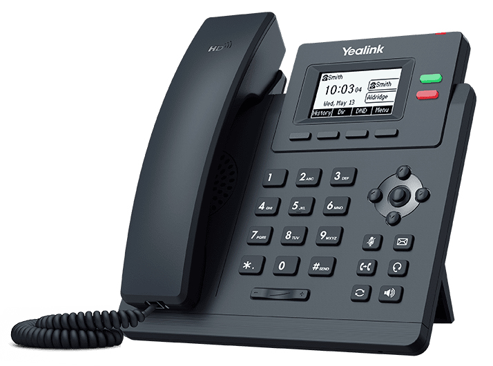 [6938818306059] 6938818306059 Yealink T31G 2 Line IP phone Basic Desk Phone, 132x64 LCD, Dual Gigabit Ports, PoE. No Power Adapter included, Zoom, HD Voice, 5-Way Local Conference