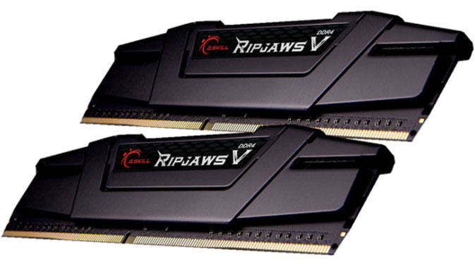 [4719692004970] 4719692004970 G.SKILL F4-3200C16D-16GVKB 16GB (2 x 8GB)/ PC4-25600 / DDR4 3200 Mhz/ Timings 16-18-18-38/ Voltage 1.35V/ RipjawsV