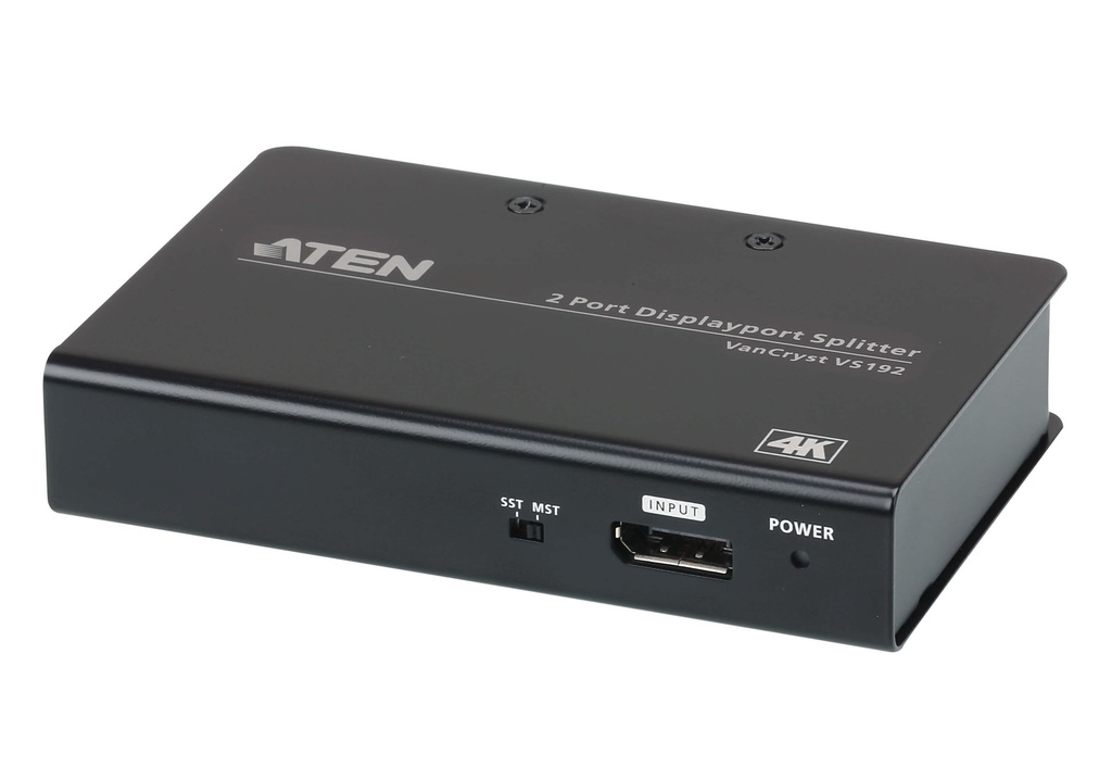 [4719264645242] Aten Video Splitter 2 Port DisplayPort 4K Splitter, 4096x2160 / 3840x2160@60Hz, Supports Extend Mode  Split Mode