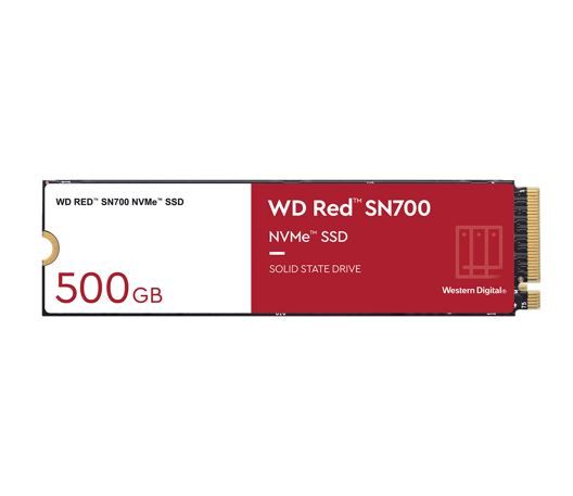 [718037891439] 718037891439 Western Digital WD Red SN700 500GB NVMe NAS SSD 3430MB/s 2600MB/s R/W 1000TBW 420K/515K IOPS M.2 Gen3x4 1.75M hrs MTBF 5yrs wty