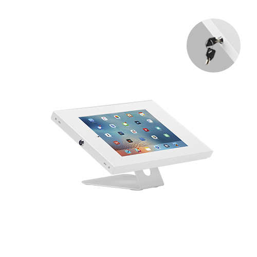 [6956745166799] 6956745166799 Brateck Anti-Theft Wall-Mounted/Countertop Tablet Holder  Fit most 9.7” to 11” tablets( iPad, iPad Air, iPad Pro, - White
