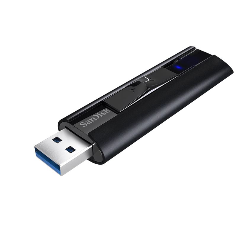 [619659152512] 619659152512 SanDisk 128GB Extreme Pro USB3.1 Solid State Flash Drive CZ880 Black 420MB/s Lifetime Lifetime Warranty