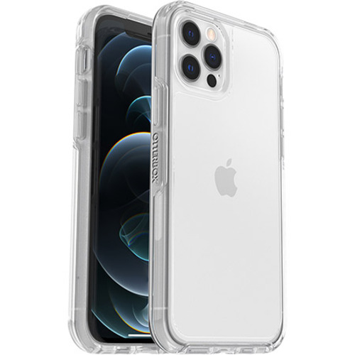 [840104215890] OtterBox Symmetry Clear Apple iPhone 12 / iPhone 12 Pro Case Clear - (77-65422), DROP+ 3X Military Standard, Raised Edges, 7 Years Warranty