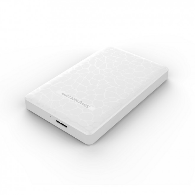 [9350414001157] Simplecom SE101 Compact Tool-Free 2.5'' SATA to USB 3.0 HDD/SSD Enclosure White