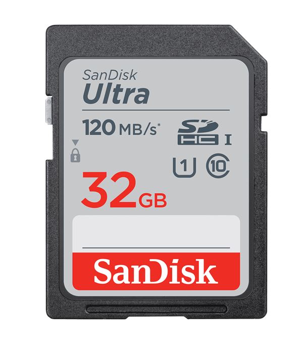 [619659183813] SanDisk Ultra 32GB SDHC SDXC UHS-I Memory Card 120MB/s Full HD Class 10 Speed Shock Proof Temperature Proof Water Proof X-ray Proof Digital Camera