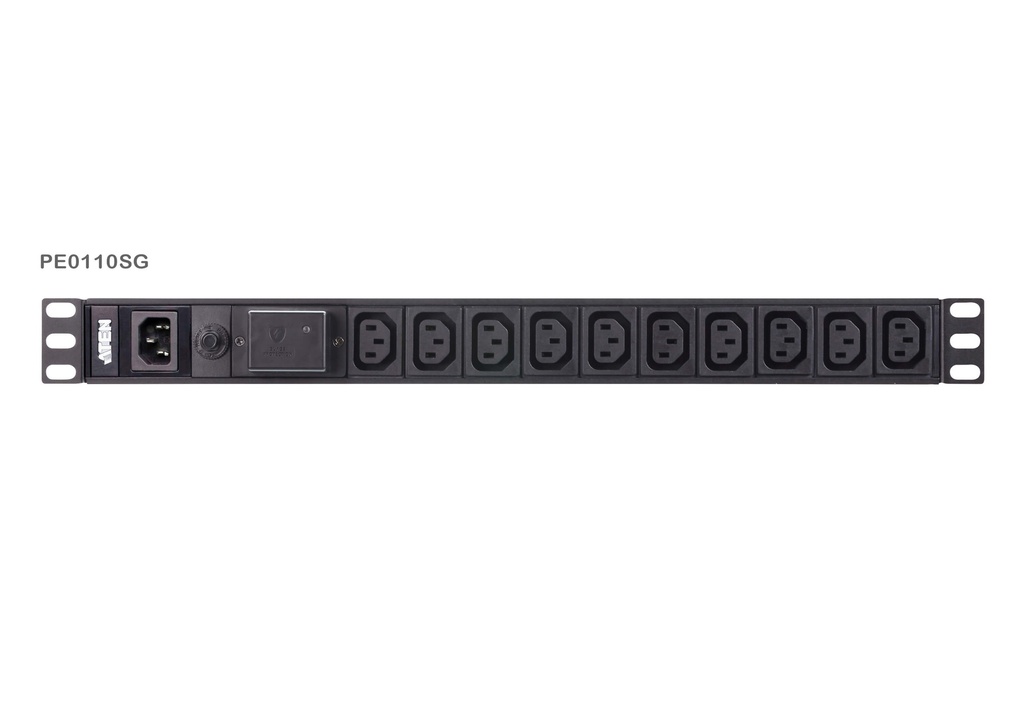 [4719264648366] Aten 10 Port 1U Basic PDU with Surge Protection, supports 10A with 10 IEC C13 outputs