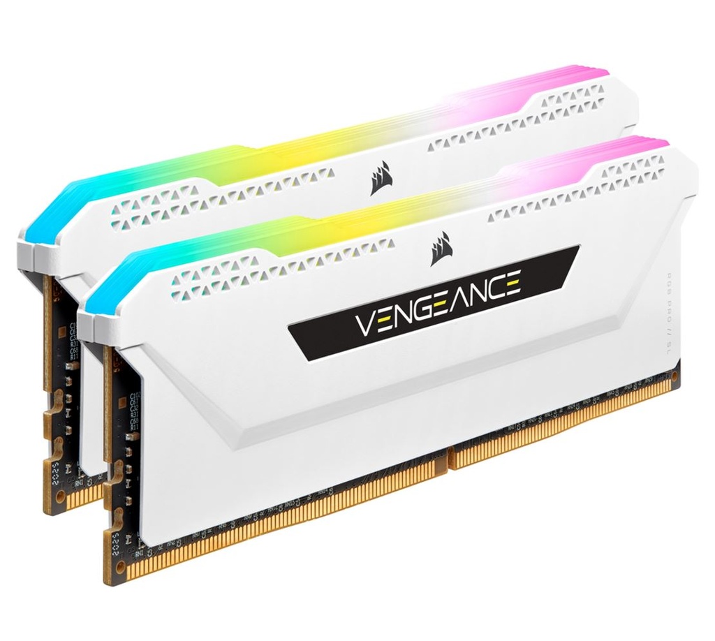 [840006632085] 840006632085 Corsair Vengeance RGB PRO SL 32GB (2x16GB) DDR4 3600Mhz C18 White Heatspreader Desktop Gaming Memory