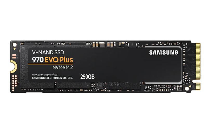 [8801643628079] Samsung 970 EVO Plus 250GB PCIe NVMe SSD MLC 3500MB/s 2300MB/s 250K/550KIOPS 150TBW 5yrs wty