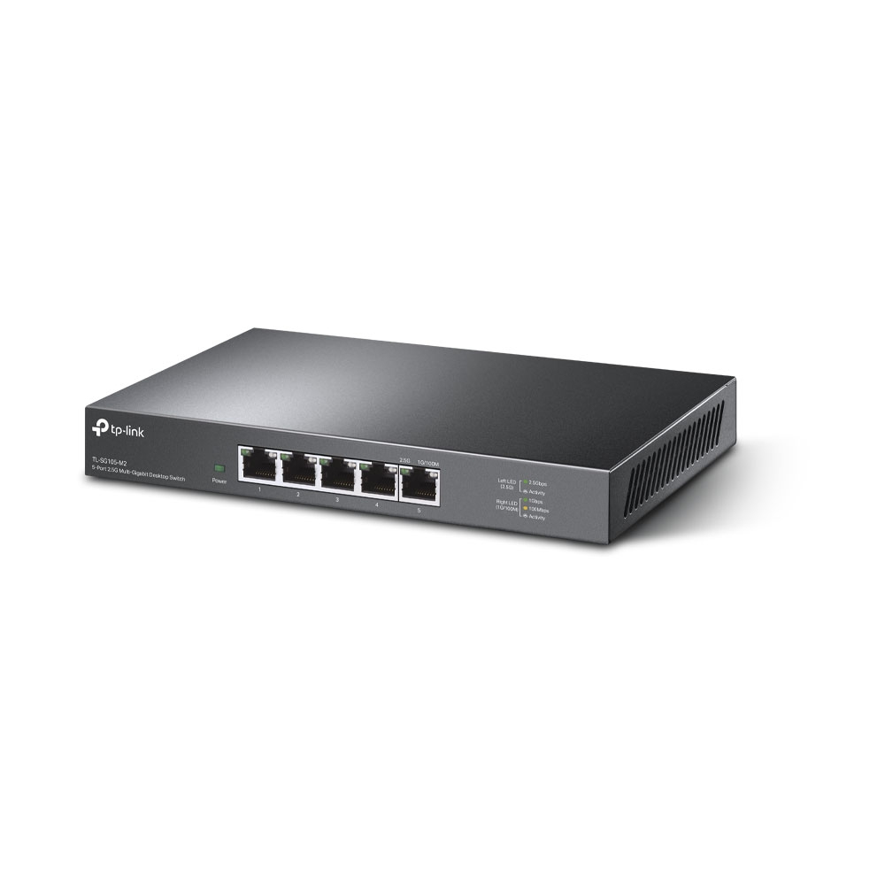 [6935364052881] 6935364052881 TP-Link TL-SG105-M2 5-Port 2.5G Desktop Switch, Up To 25G Switching Capacity, Connects 2.5G NAS/Server, 2.5G WiFi 6 AP, 4K Video, Wall-Mountable, 5YW
