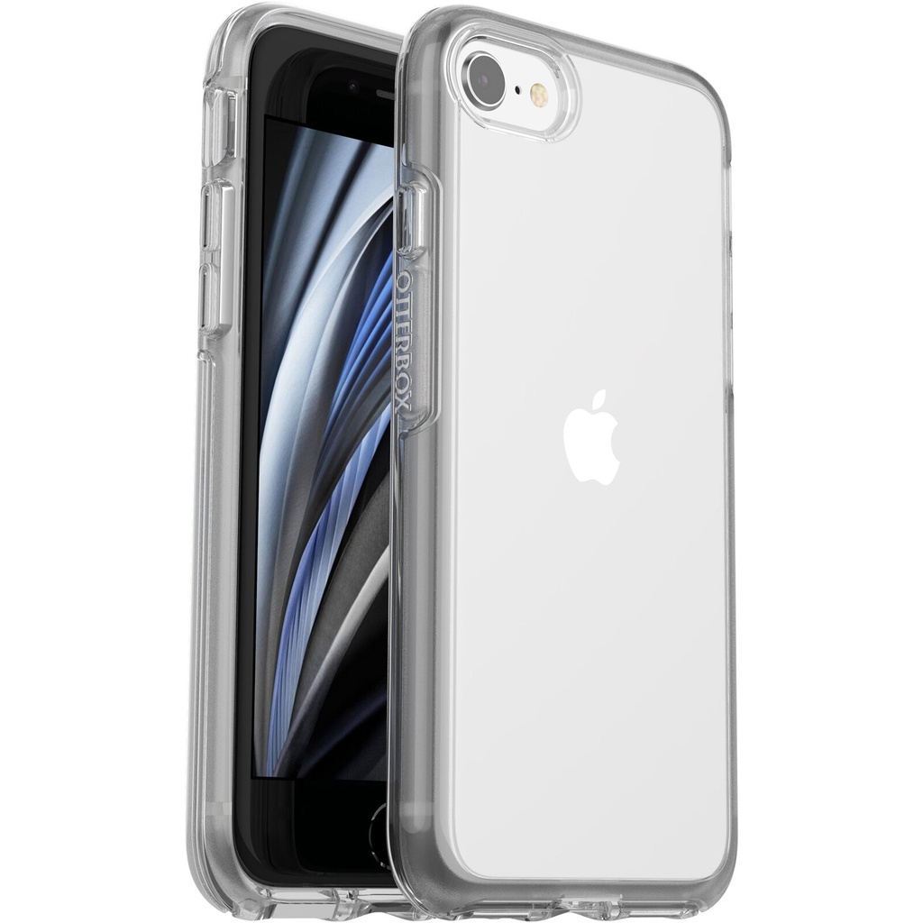 [660543426271] 660543426271 OtterBox Symmetry Clear Apple iPhone SE (3rd  2nd Gen) and iPhone 8/7 Case Clear - (77-56719), DROP+ 3X Military Standard, 7 Years Warranty