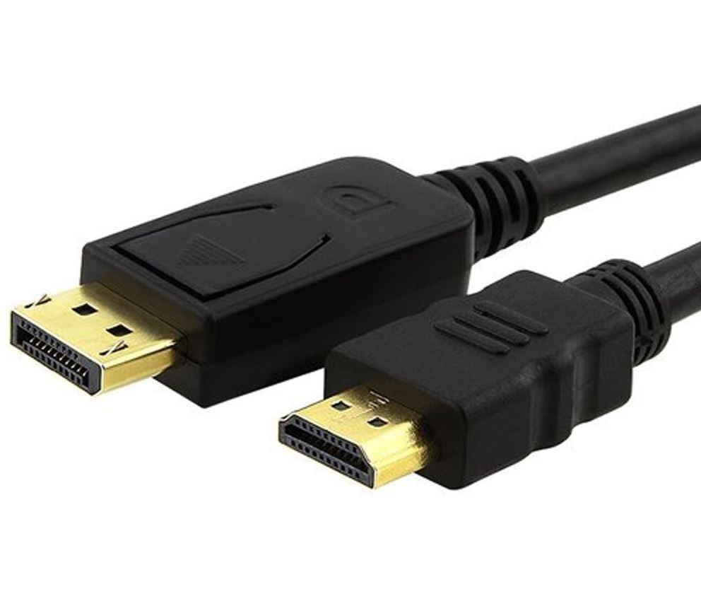 [9320422518497] 9320422518497 Astrotek DisplayPort DP to HDMI Adapter Converter Cable 2m - Male to Male 1080P Gold-Plated for PC/Laptop to HDTVs Projectors Displays