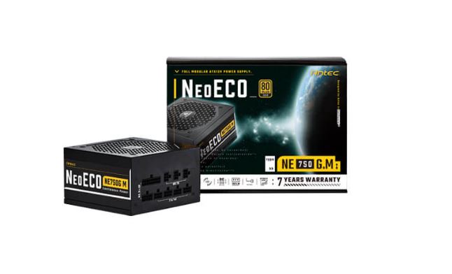 [761345117579] 761345117579 Antec NE 750w 80+ Gold, Fully-Modular, LLC DC, 1x EPS 8PIN, 120mm Silent Zero RPM, Jap Caps, ATX Power Supply, PSU, 600w PCI-E 5.0 rdy, 5yr Wty
