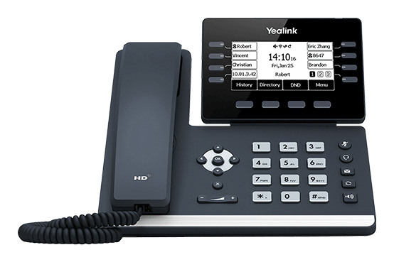 [6938818303195] 6938818303195 Yealink SIP-T53, 12 Line IP HD Phone Prime Business Phone, 3.7" 360 x 160 greyscale screen, HD voice, Dual Gig Ports, USB 2.0 Port, SBC Ready