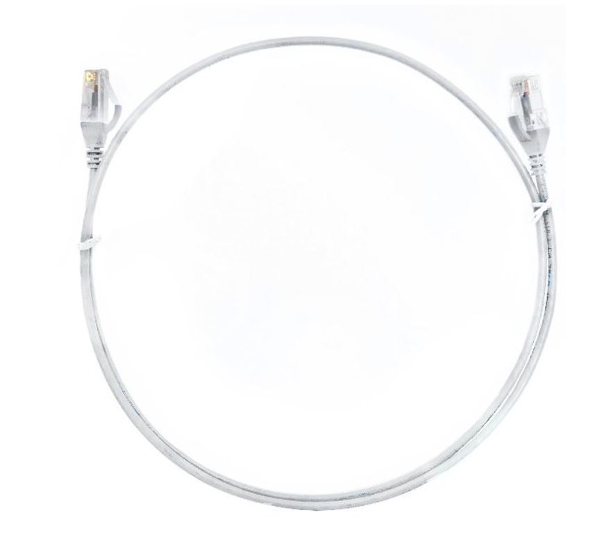 [754523500096] 754523500096 8ware CAT6 Ultra Thin Slim Cable 3m / 300cm - White Color Premium RJ45 Ethernet Network LAN UTP Patch Cord 26AWG for Data