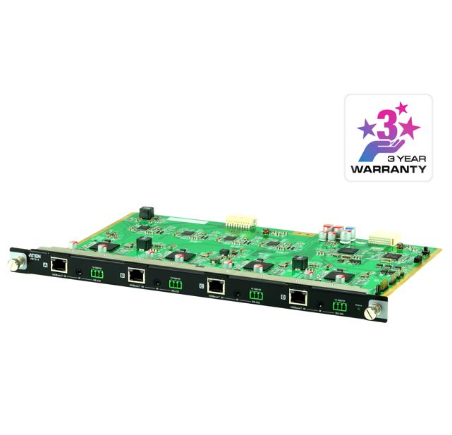 [KVA-VM7514] Aten VM7514  4 Port HDBaseT Input Board for VM1600A/VM3200, HDBaseT Connectivity, Bi-directional RS-232 channel, Bi-directional IR channel