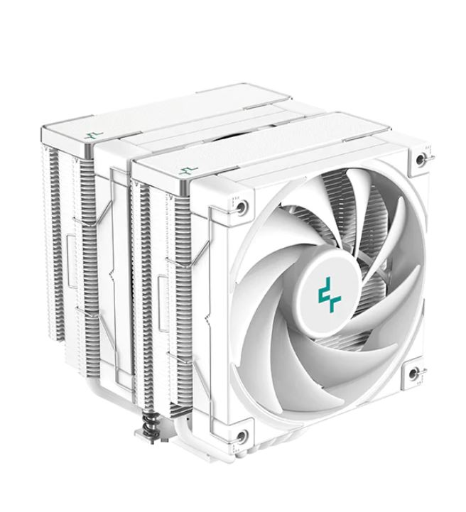 [6933412727453] 6933412727453 DeepCool AK620 White Performance Dual Tower CPU Cooler, 6 Copper Heat Pipes, 2x 120 FDB Fans,  260W Heat Dissipation LGA2066/2011-v3/1200/1511/1700