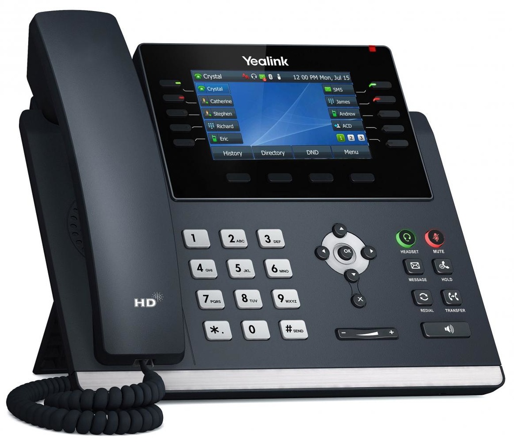[6938818304314] 6938818304314 Yealink T46U 16 Line IP phone, 4.3" 480x272 pixel Colour LCD with backlight, Dual USB Ports, POE Support, Wall Mountable, Dual Gigabit,(T46S)