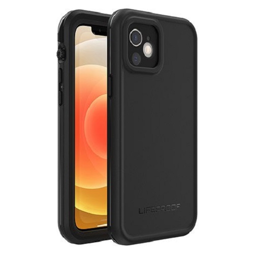 [840104249574] LifeProof FRE Apple iPhone 12 Case Black - (77-82137), WaterProof, 2M DropProof, DirtProof, 360° Protection Built-In Screen-Cover, 7 Years Warranty