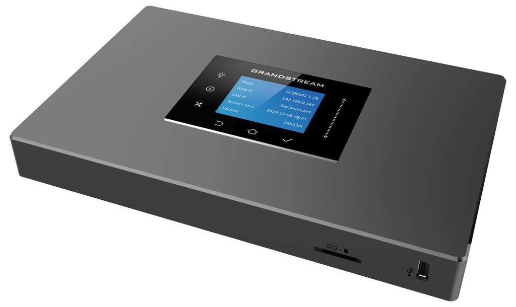 [6947273703365] 6947273703365 Grandstream UCM6301, IP PBX, 1 x FXO Port, 1 x FXS Port, Supports Up To 500 Extensions, 75 Concurrent Calls, 1 x USB, NAT Router