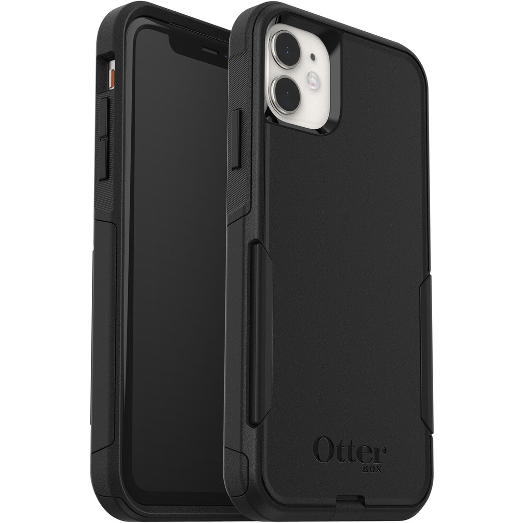 [660543512417] OtterBox Commuter Apple iPhone 11 Case Black - (77-62463), DROP+ 3X Military Standard, Dual-Layer, Raised Edges, Port Covers, No-Slip,7 Years Warranty
