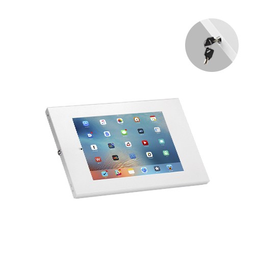 [6956745166782] 6956745166782 Brateck Anti-Theft Wall-Mounted Tablet Enclosure Fit most 9.7” to 11” tablets including iPad, iPad Air, iPad Pro,- White