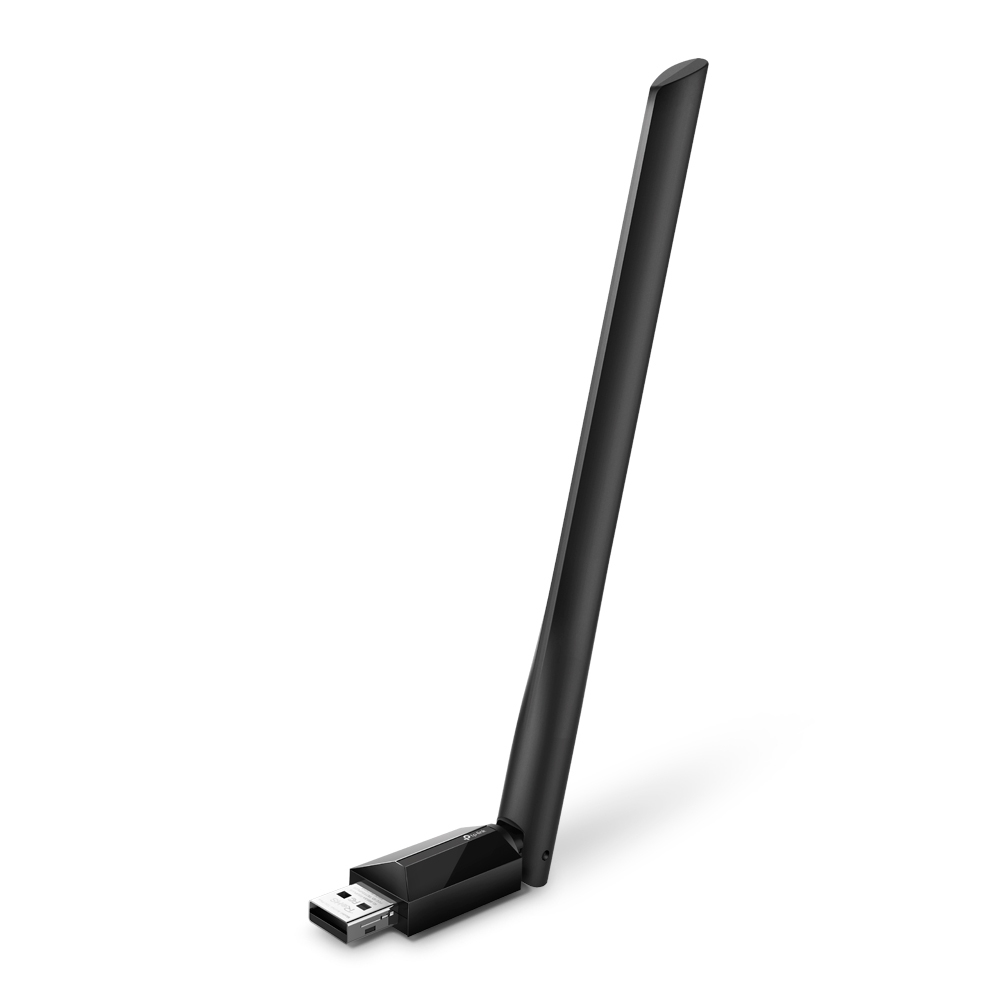 [6935364099862] 6935364099862 TP-Link Archer T2U Plus AC600 High Gain Wi-Fi Dual Band USB Adapter,433Mbps at 5GHz + 200Mbps at 2.4GHz, USB 2.0, 1 high gain antenna