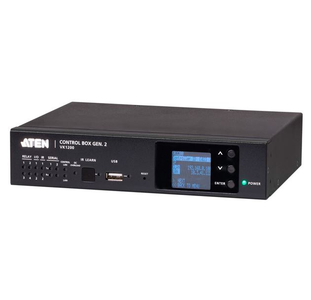 [KVA-VK1200] Aten VK1200 Control System - Compact Control Box Gen 2., High performance with Quad-core CPU, Dual, isolated LAN for secured communication
