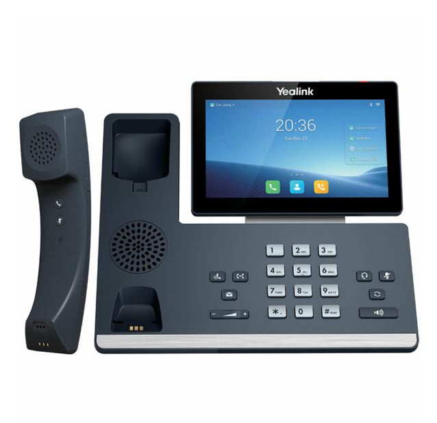 [6938818307681] Yealink T58WP 16 Line IP HD Android Phone, colour touch screen, BT Handset (BTH58), HD voice, Dual Gig Ports, Built in Bluetooth  WiFi, USB 2.0 Port