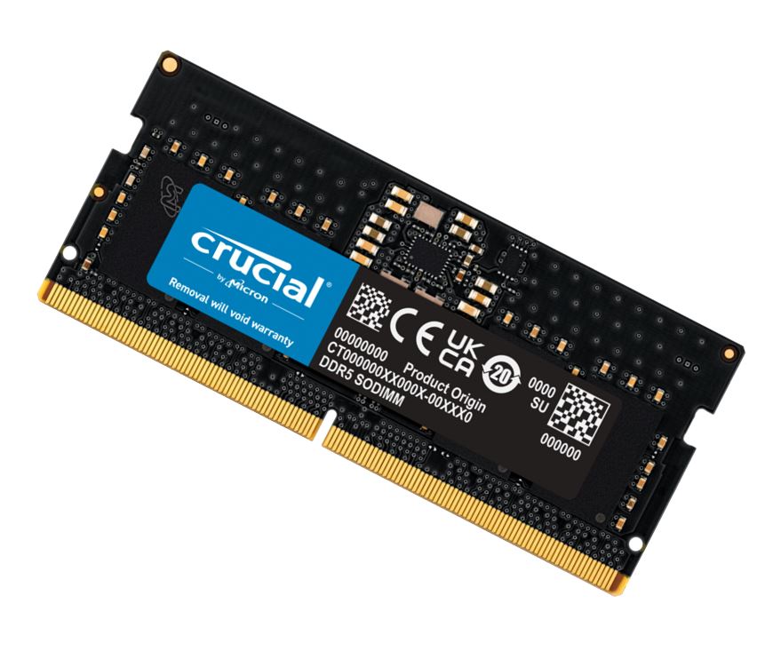 [649528929938] 649528929938 Crucial 16GB (1x16GB) DDR5 SODIMM 5600MHz CL46 Notebook Laptop Memory ~CT16G52C42S5