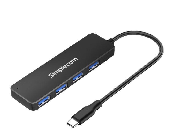 [9350414002727] 9350414002727 Simplecom CH340 Compact USB-C to 4 Port USB-A Hub USB 3.2 Gen1